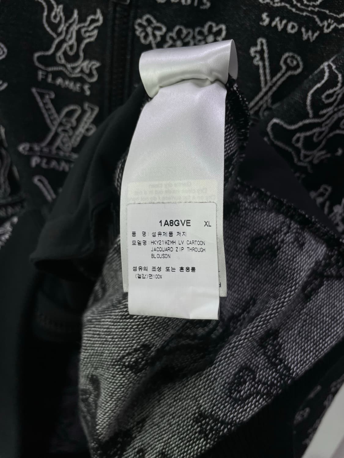 XL / 루이비통 카툰 니트 집업 블루종 상품이미지5