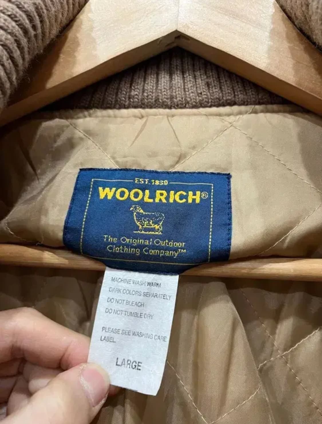 울리치 이너퀄팅 코듀로이 카라 자켓 블루종 L 상품이미지5