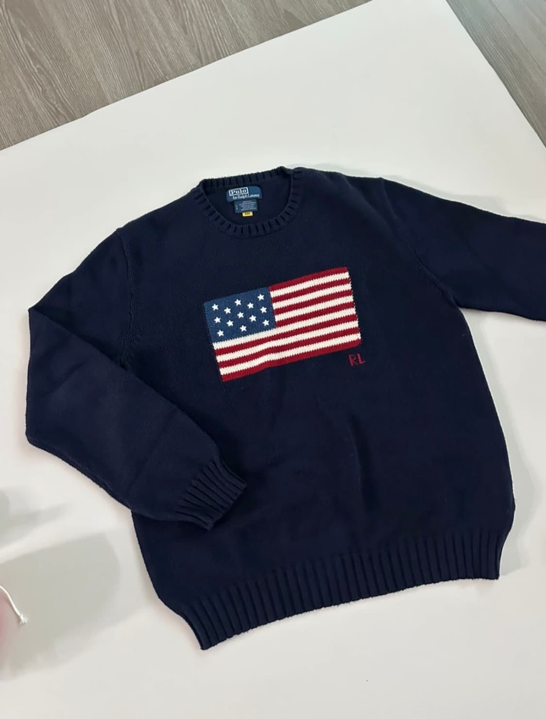 폴로 니트 made in usa L사이즈 판매합니다 qr 0 상품이미지1