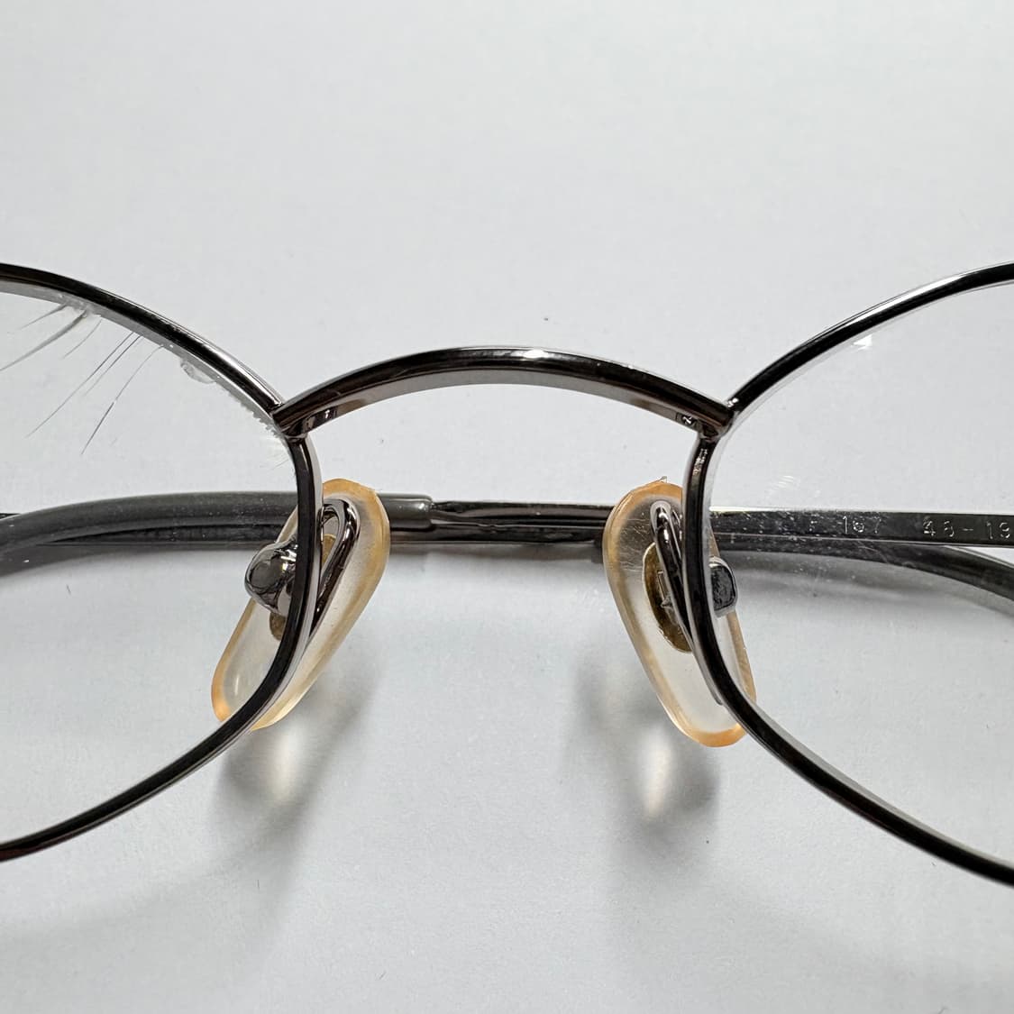 빈티지 오벌형 안경(부산광학 실버 타원형 안경) 상품이미지3