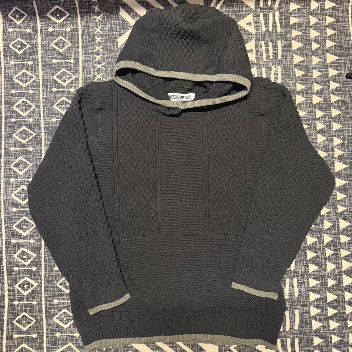 네이버후드 니트 후드티 상품이미지1
