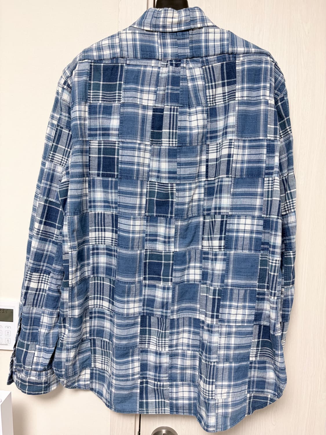 폴로 랄프로렌 인디고 패치워크 마드라스 셔츠 XL 상품이미지3