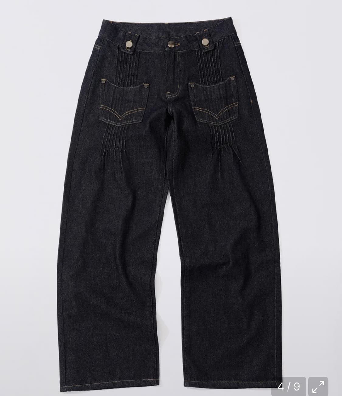 Pintuck Pocket Denim Pants [Indigo] 상품이미지2