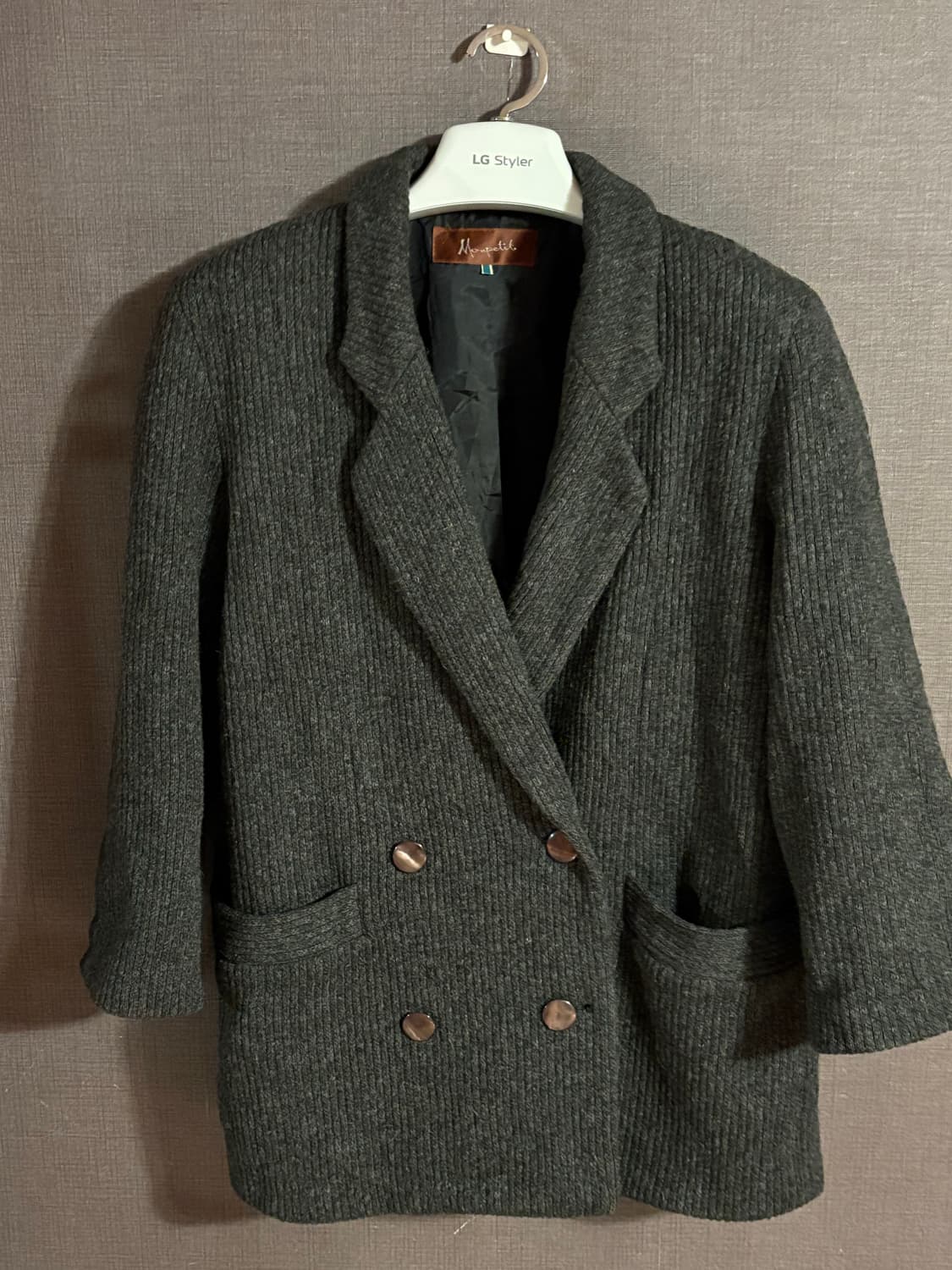 Moupetit 두께감있는 회색 자켓 JAPAN 상품이미지1