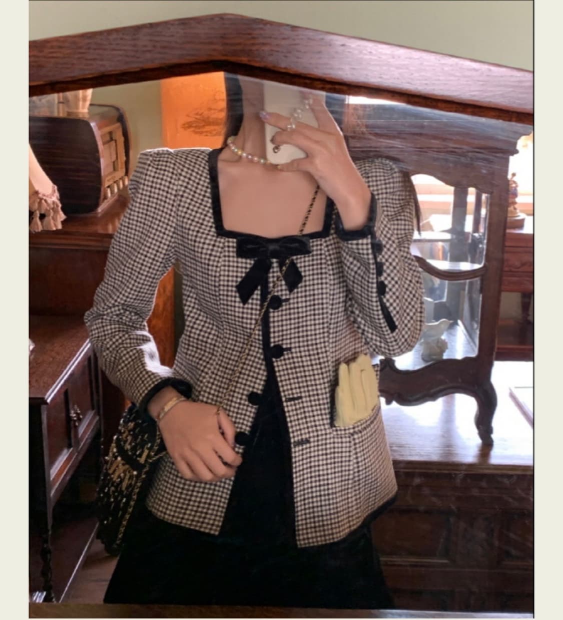 서쿠키 로리앙 체크 자켓 s 상품이미지2