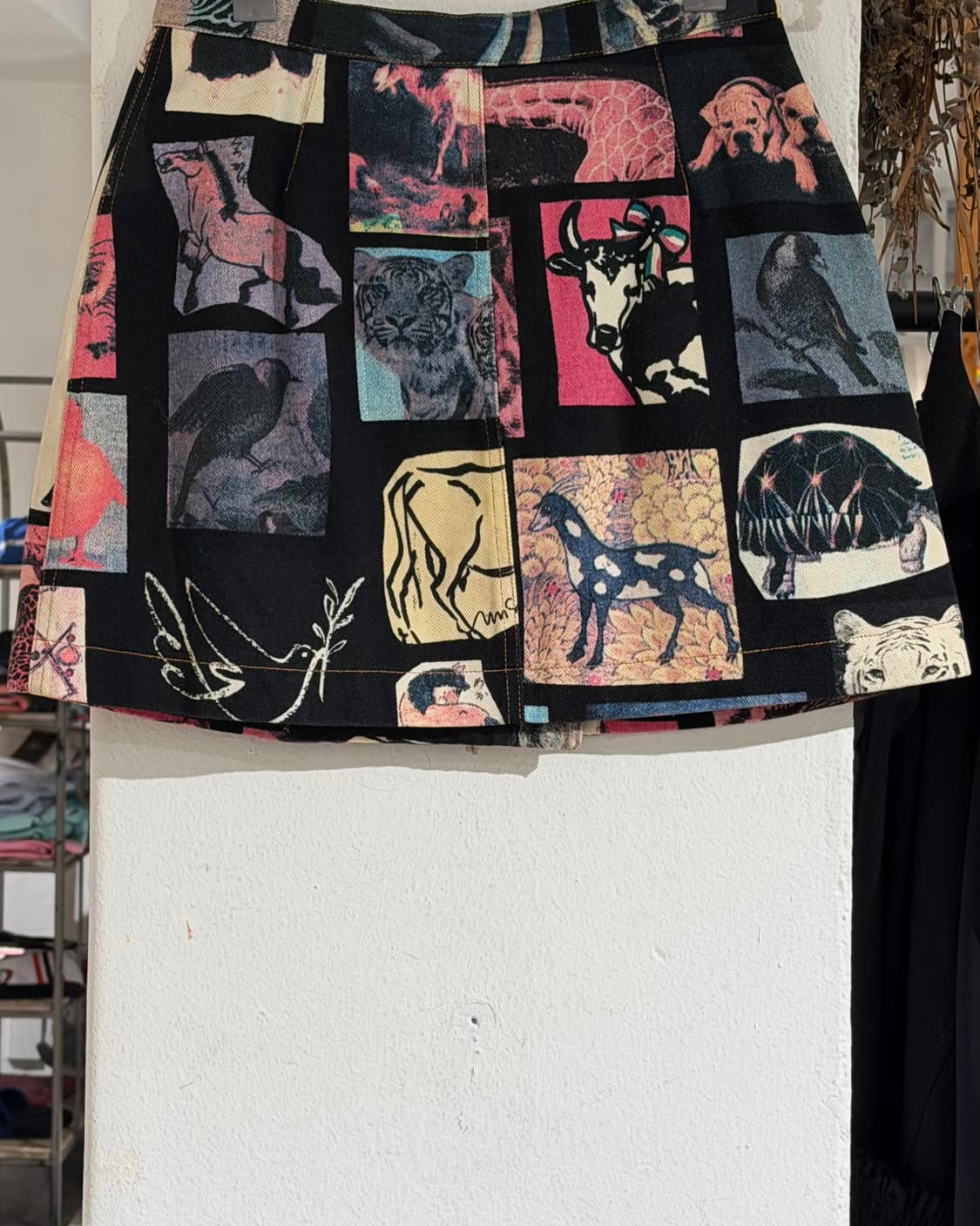 모스키노 진스 멀티컬러 애니멀 프린팅 미니스커트  상품이미지6