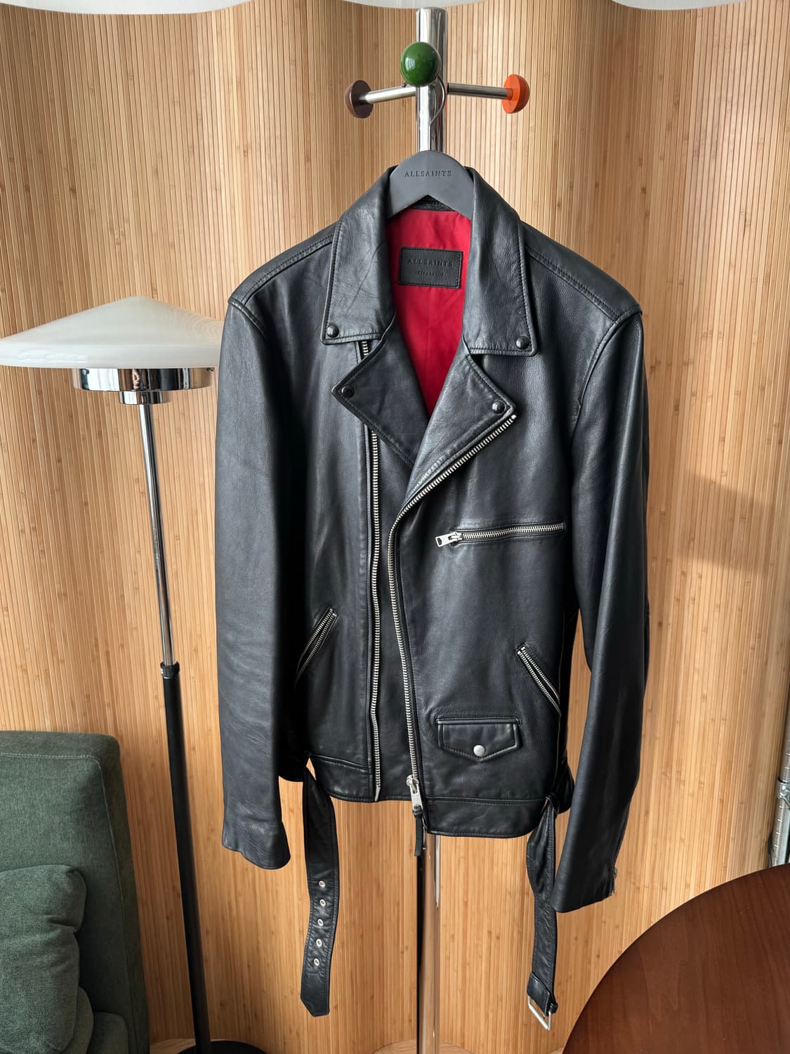 올세인츠 남성 양가죽 바이커 자켓 XL (빈티지 레어템) 상품이미지1
