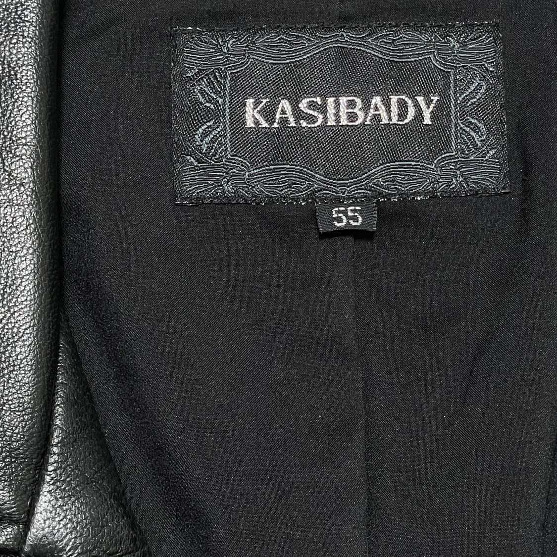 [55] KASIBADY 빈티지 양가죽 라이더 자켓 블랙 상품이미지2