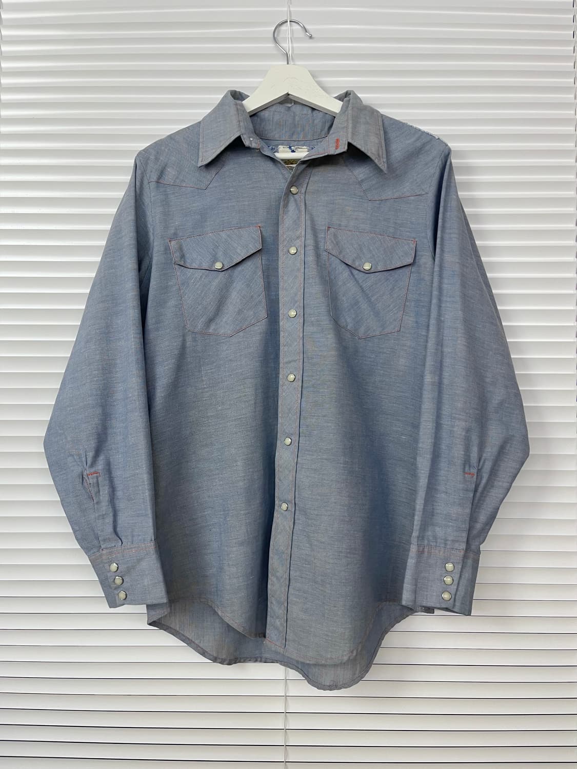 70s BIG MAC by JC Penney 빅맥 샴브레이 웨스턴 셔츠 상품이미지2