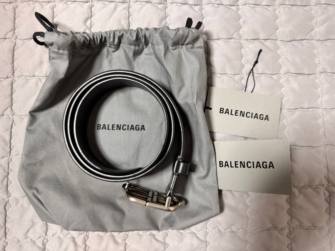 발렌시아가 BB 로고 벨트 90cm 상품이미지3