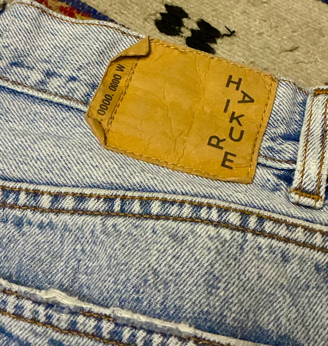 (27~28)Haikure 하이쿠레 베서니 스트롬볼리 와이드 데님 연청 상품이미지9