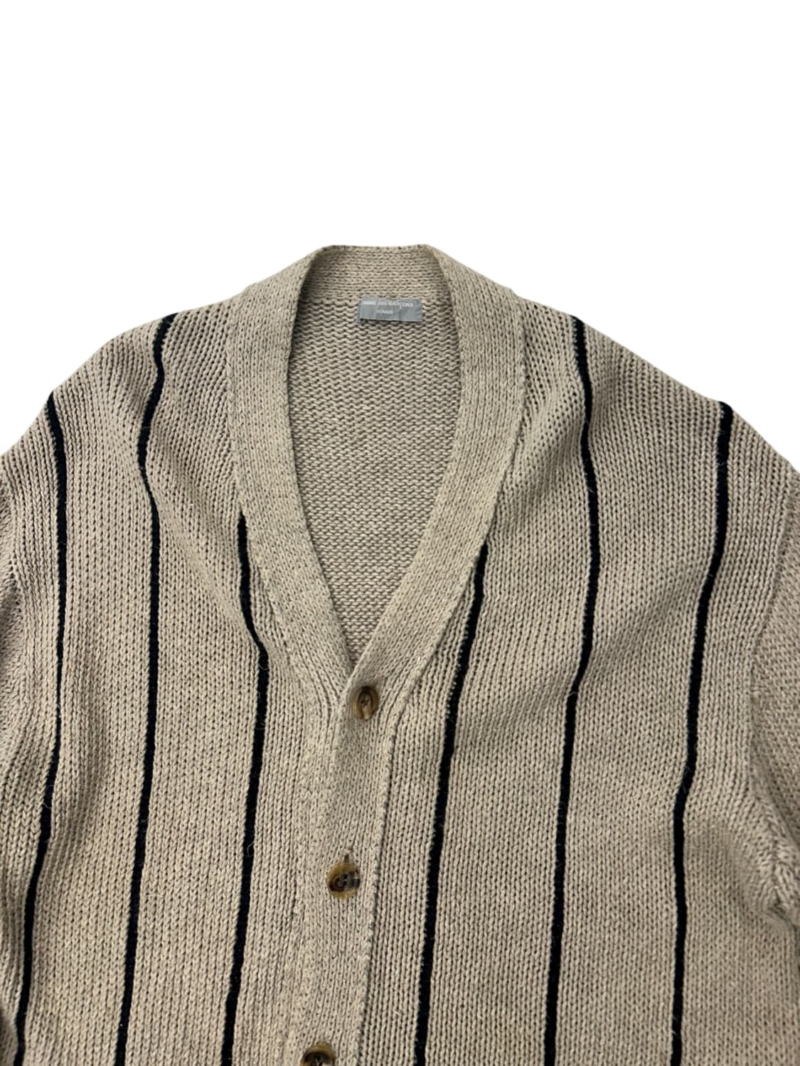 90s 꼼데가르송 옴므 스트라이프 니트 가디건 상품이미지2