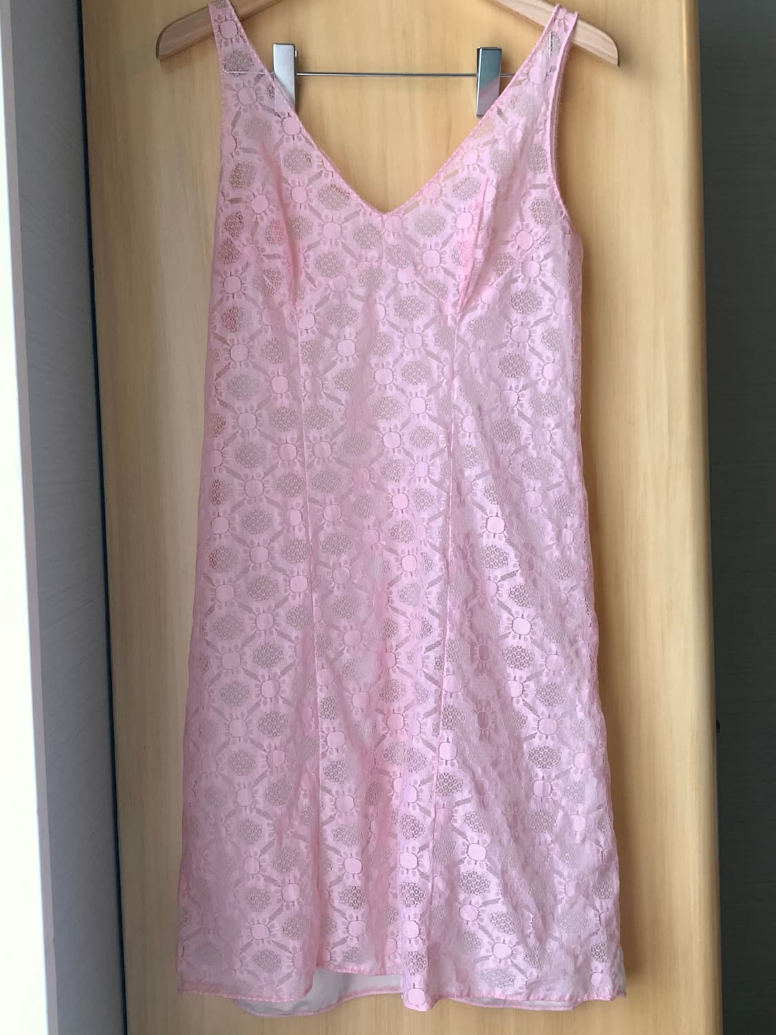 pink flower pattern slip 상품이미지1