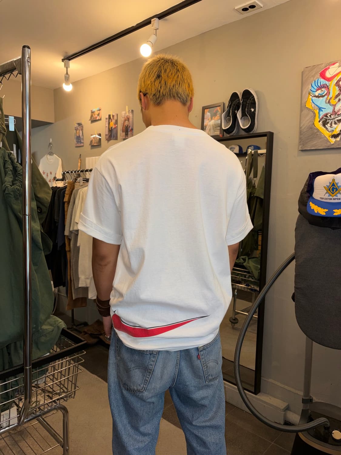 90’s Nike USA Hem swoosh logo T-shirt 상품이미지6