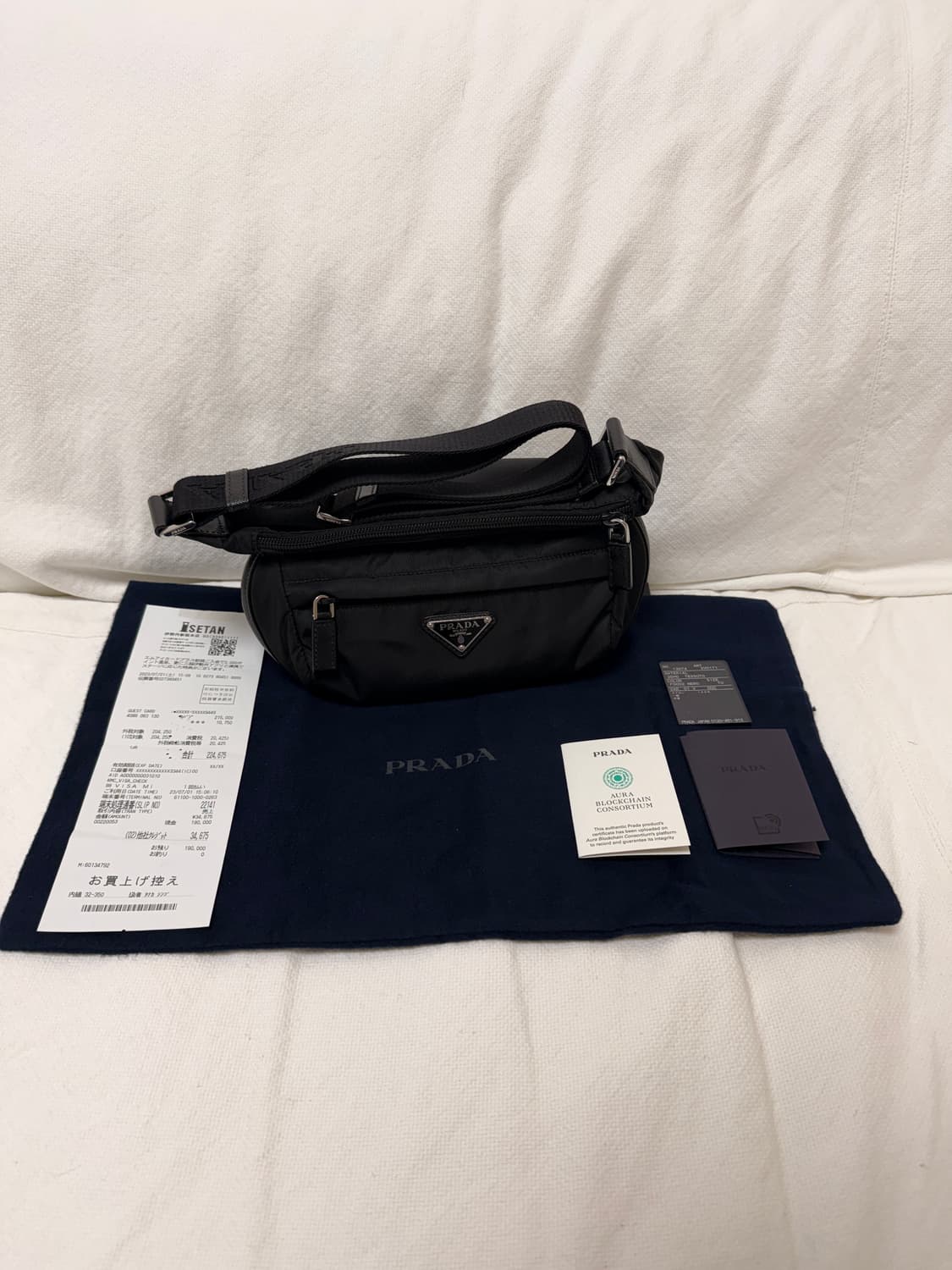 프라다 바이커백 스몰(미니) 팝니다 상품이미지5