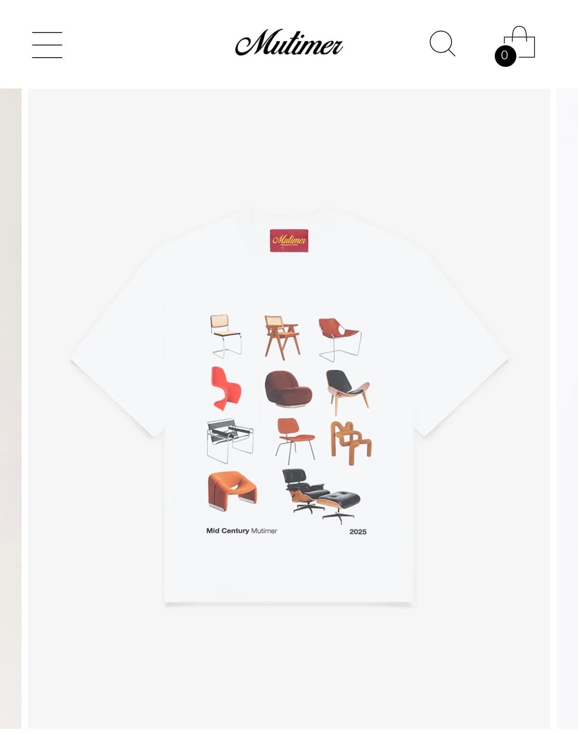 Mutimer Chair T-shirt S 사이즈 상품이미지1