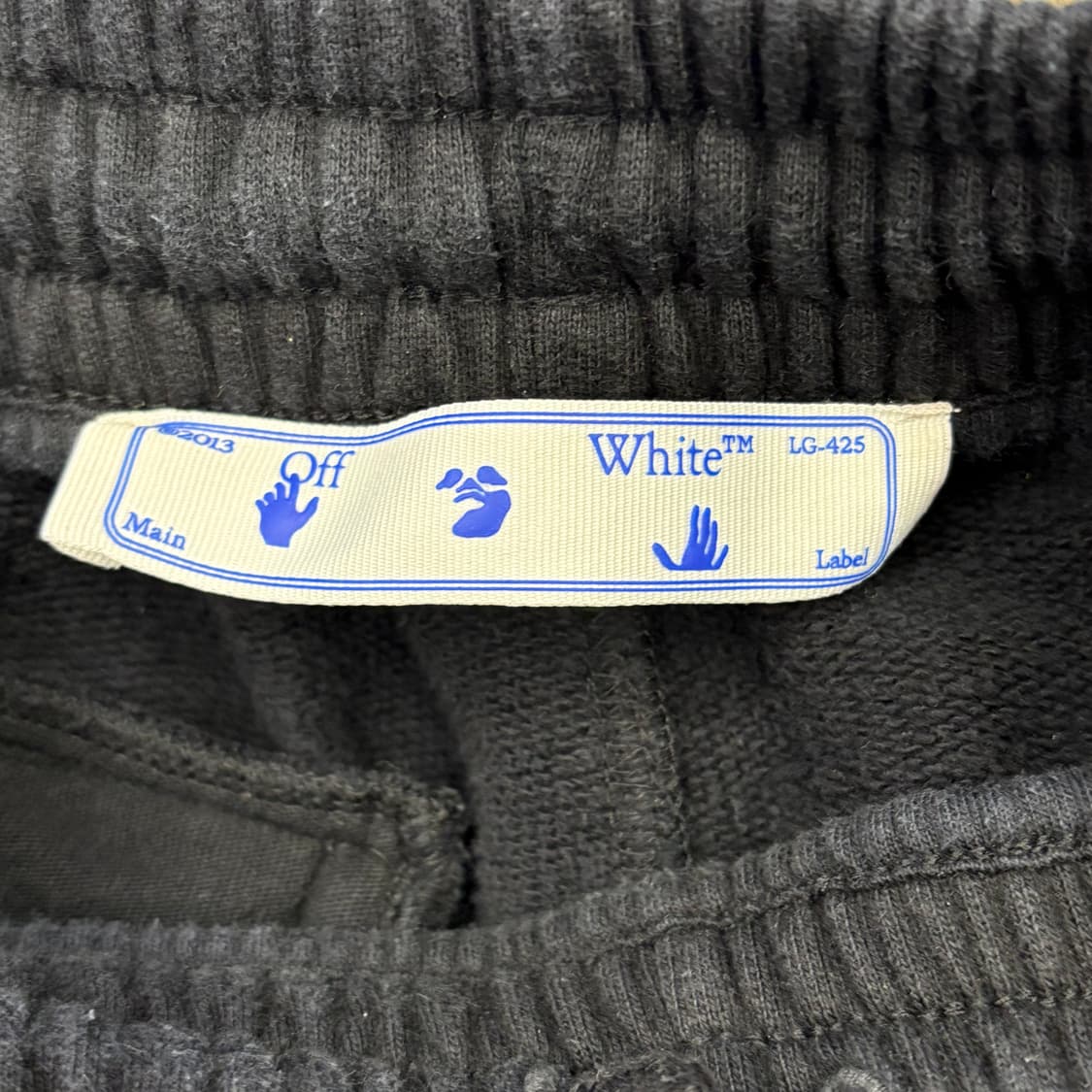 S 오프화이트 25fw 마커 블랙 조거팬츠 상품이미지4