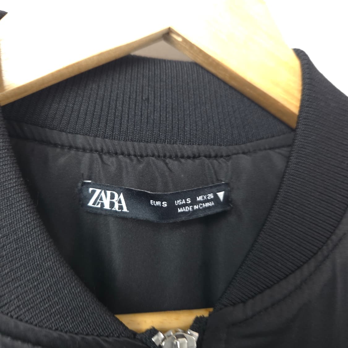 여S-M 자라 봄버 자켓 원피스 블랙 상품이미지2