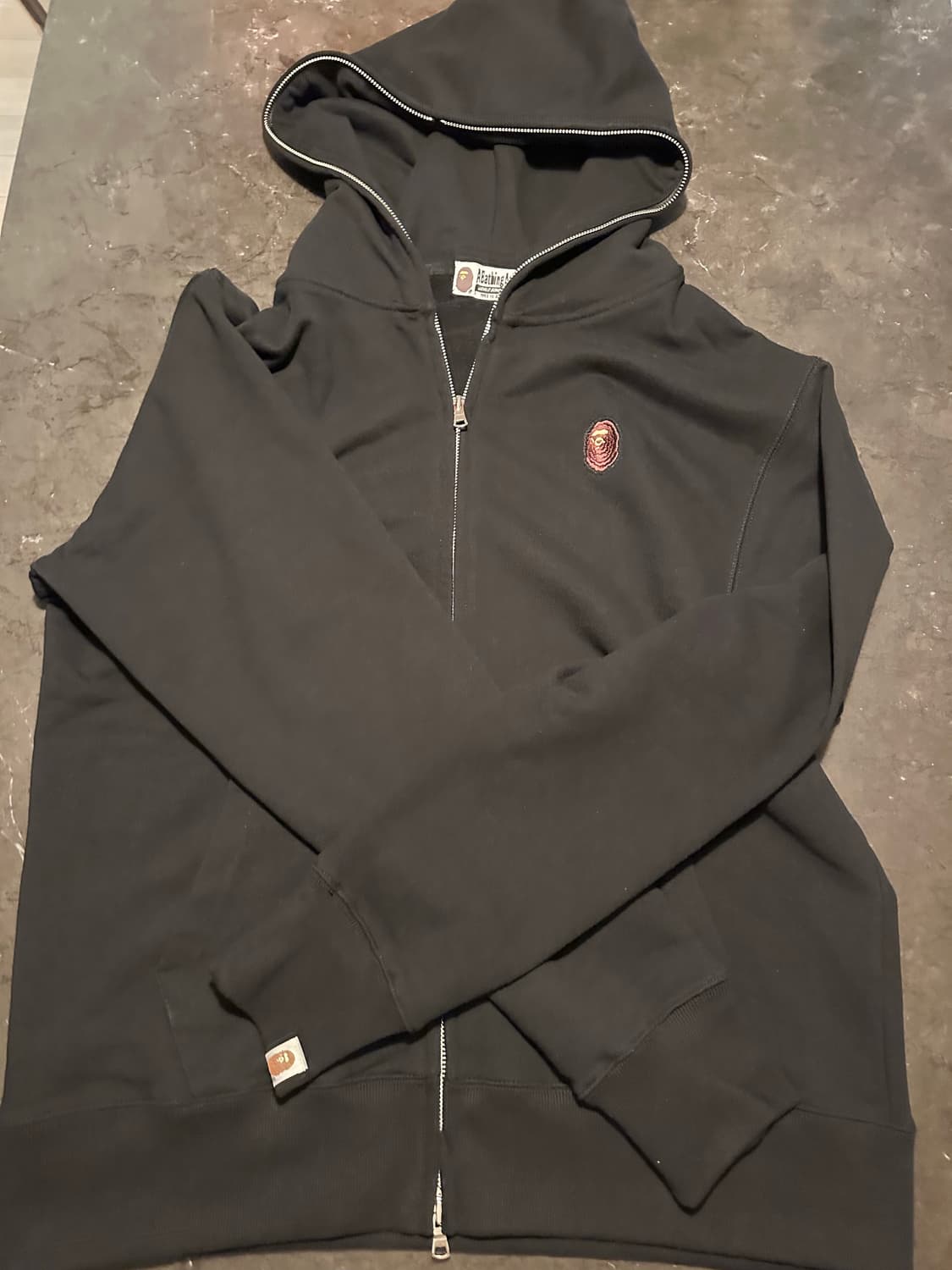 베이프 블랙 풀집업 후드집업 상품이미지2