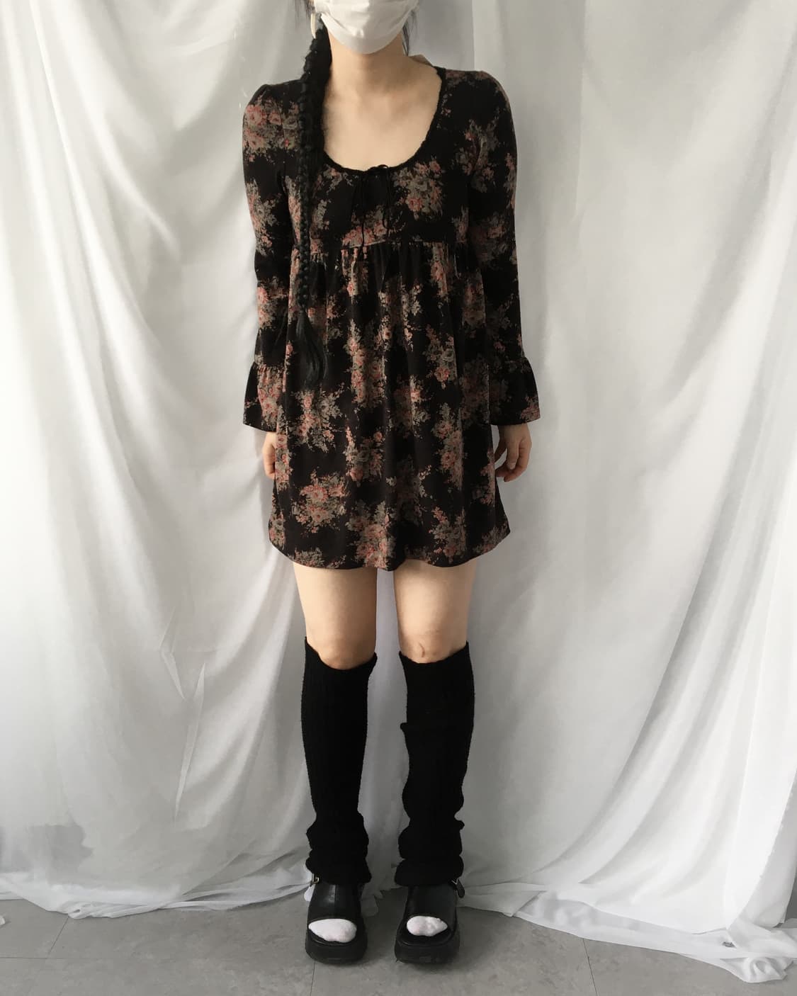 Lest rose flower pattern onepiece 상품이미지6