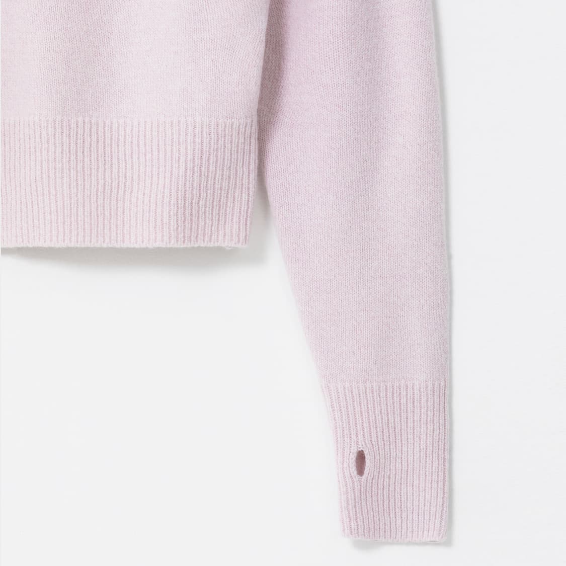 아우브아워(AUBOUR) 슈퍼메리노울 보우트넥 퍼프 라운드니트 55-66 상품이미지6