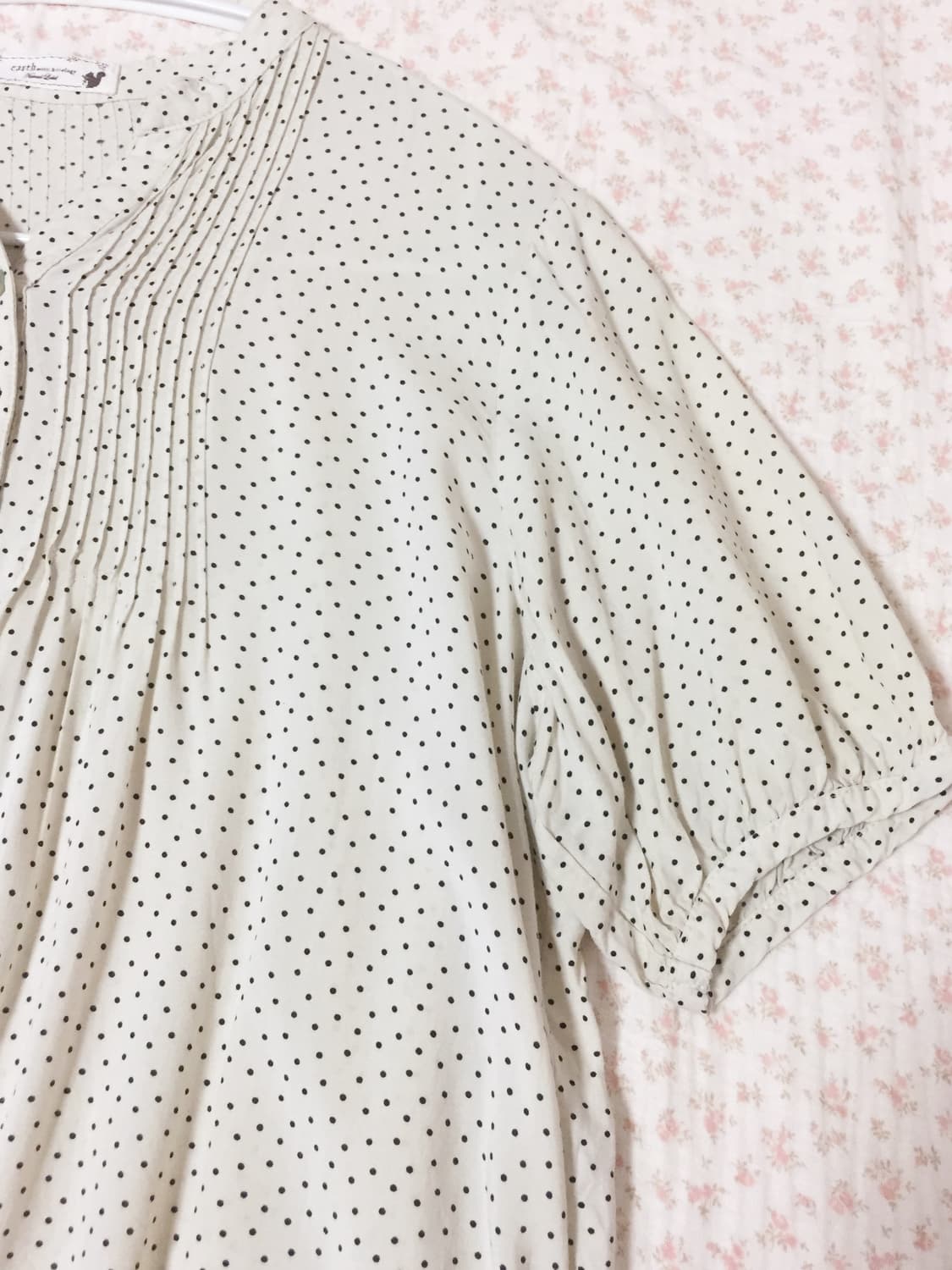 빈티지 모리걸 어스뮤직 도트 블라우스 상품이미지3