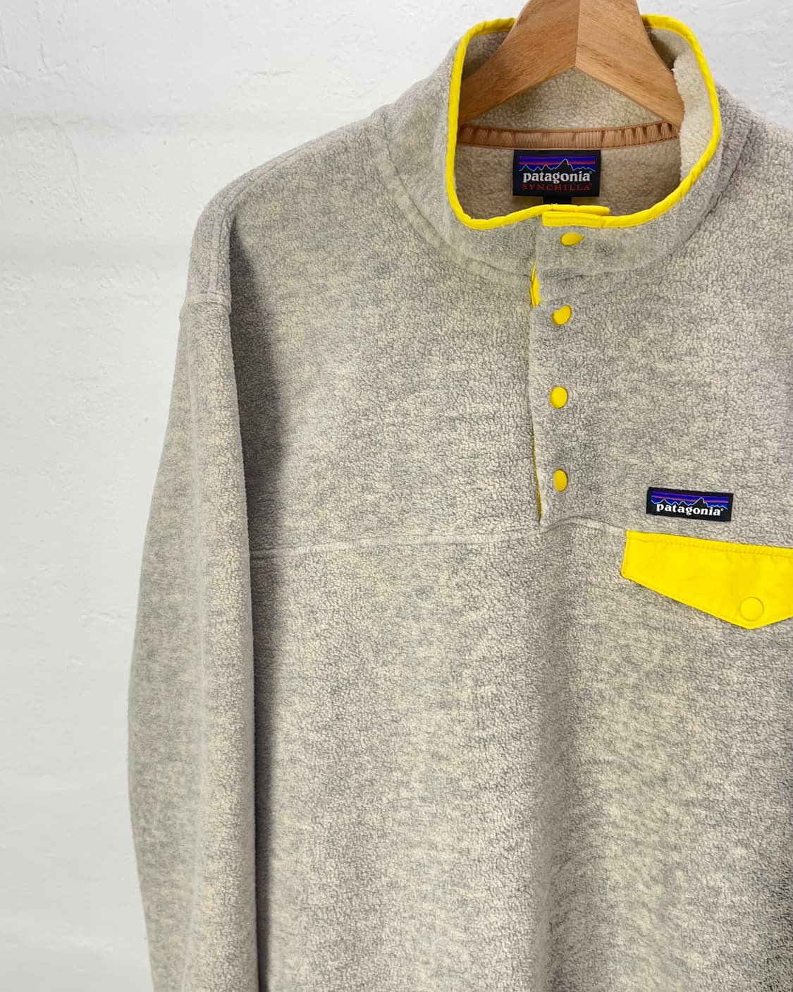 파타고니아 신칠라 오트밀 헤더 스냅-T 플리스 풀오버 자켓 상품이미지2