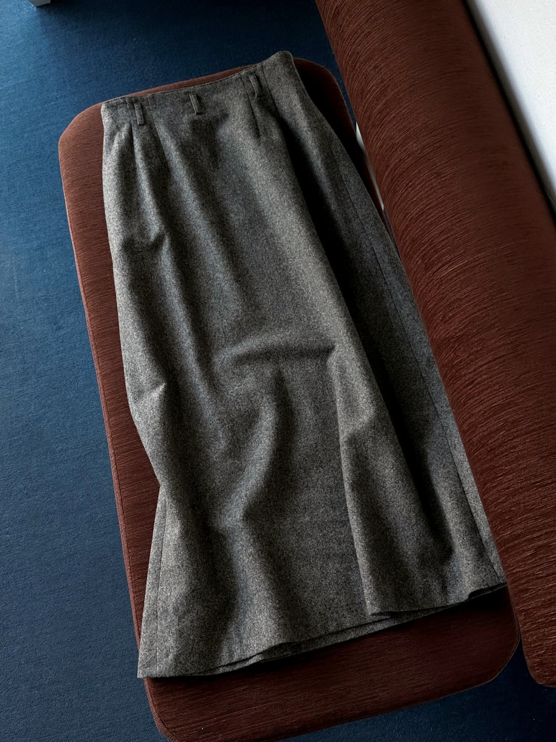 Tweed fabric panel loose skirt 상품이미지5