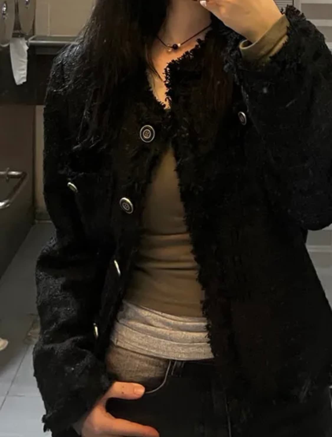 [유이수 착용] 옵텐소 veren tweed jacket 트위드 자켓 상품이미지4