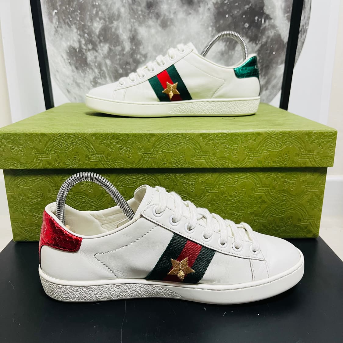 정품 35) 구찌 파인애플 무당벌레 패치 에이스 스니커즈 225~230 상품이미지2