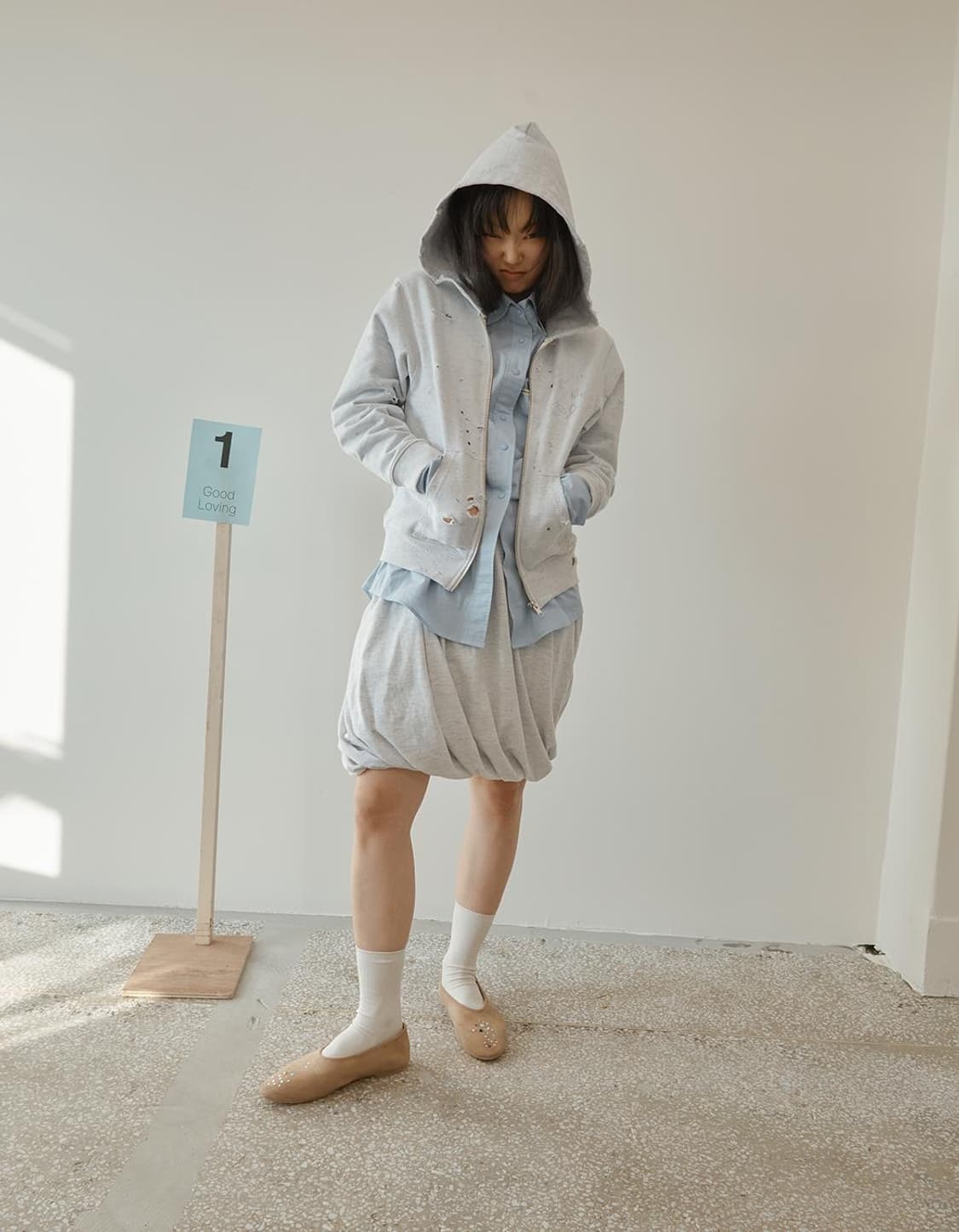 더디 Dirddy 큐빅 후드집업 destroyed cubic hoodie 상품이미지2