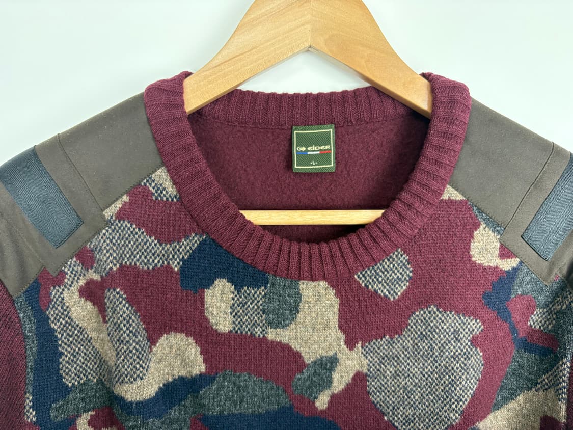 아이더 카모 패턴 니트 상품이미지2