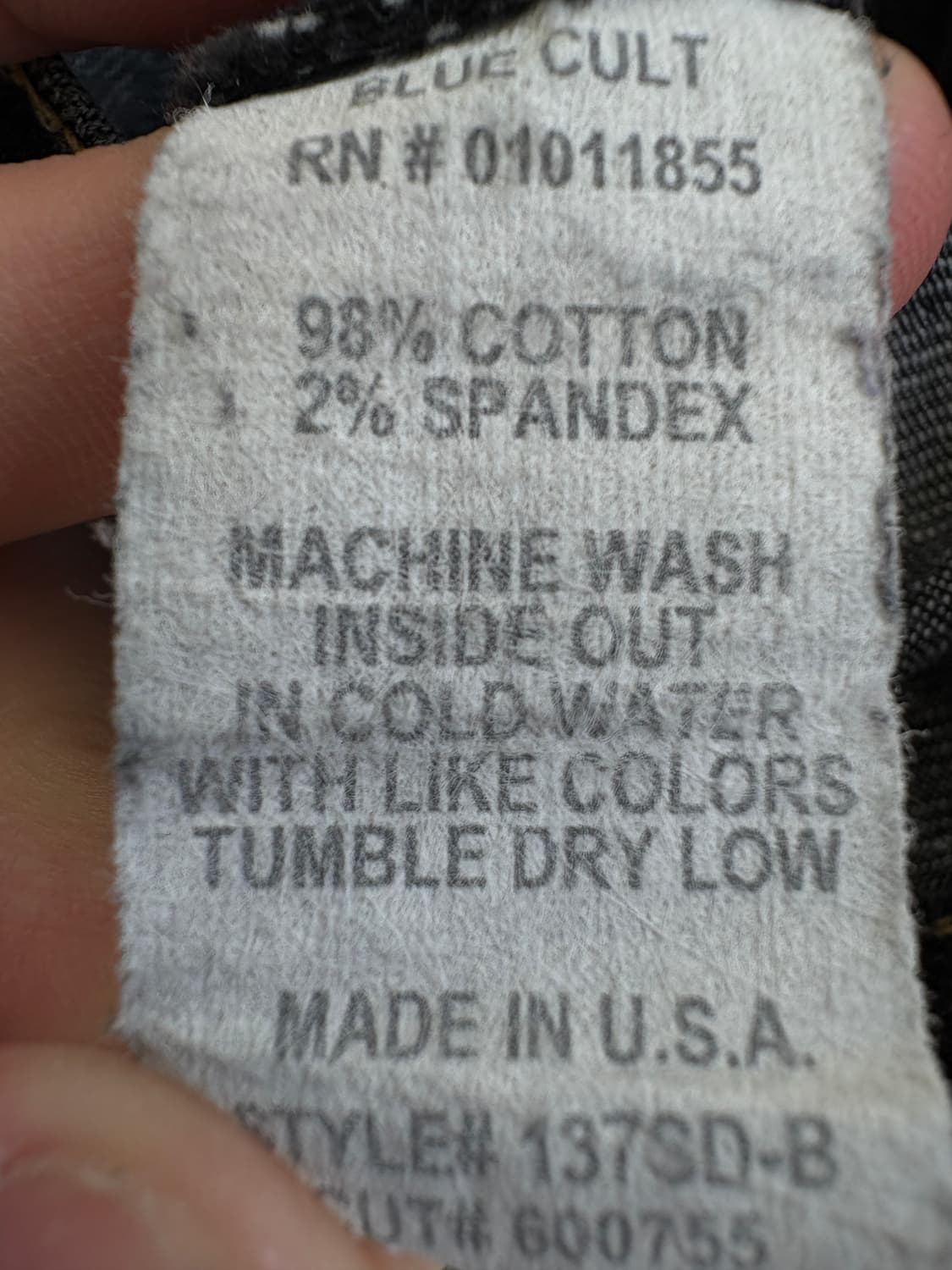 BLUE CULT (Made in USA) 부츠컷데님 상품이미지8