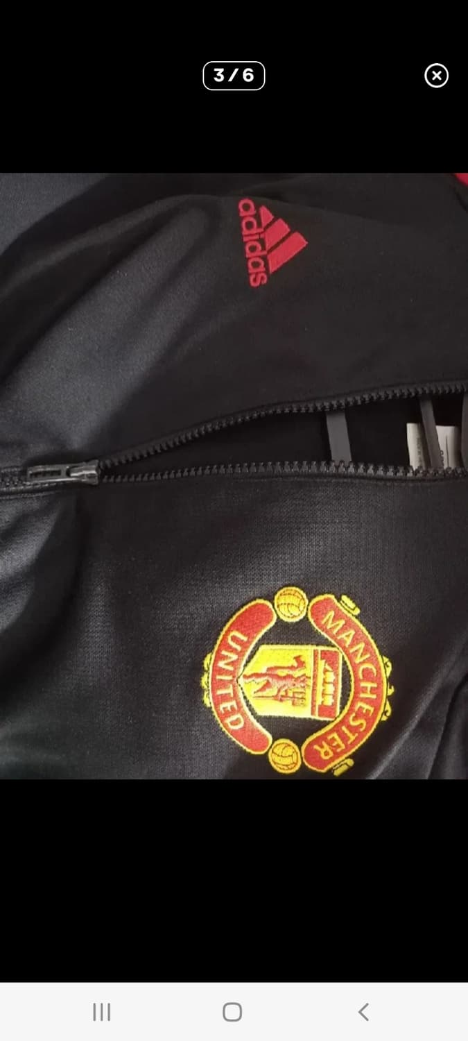 아디다스 맨유 검빨 트랙탑 져지집업 90 / S 상품이미지3