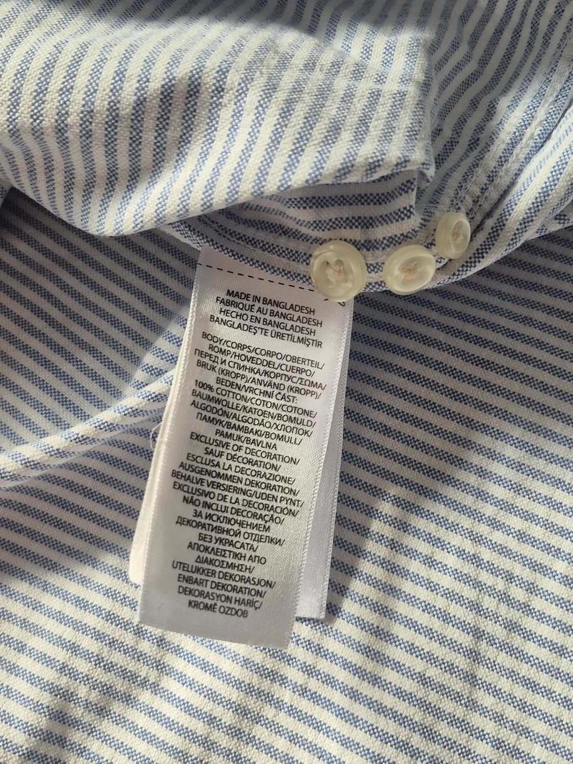 폴로 랄프로렌 스트라이프 셔츠 남성 105사이즈 상품이미지6