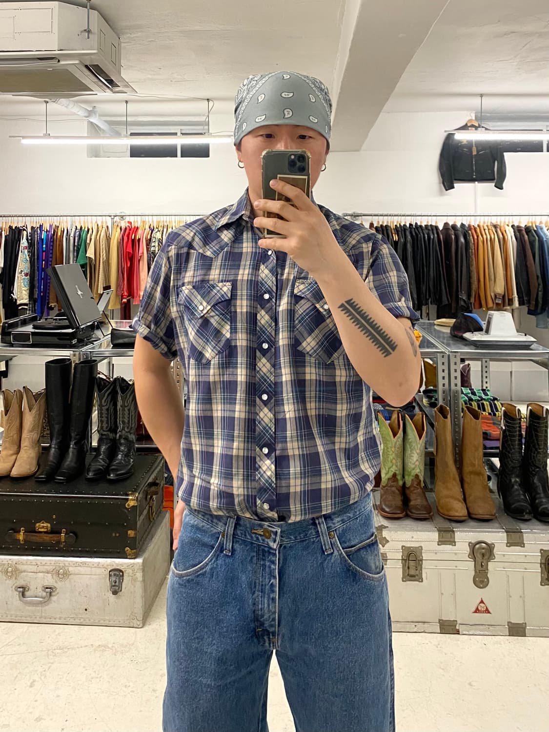 80~90's MONTGOMERY WARD western shirts 상품이미지2