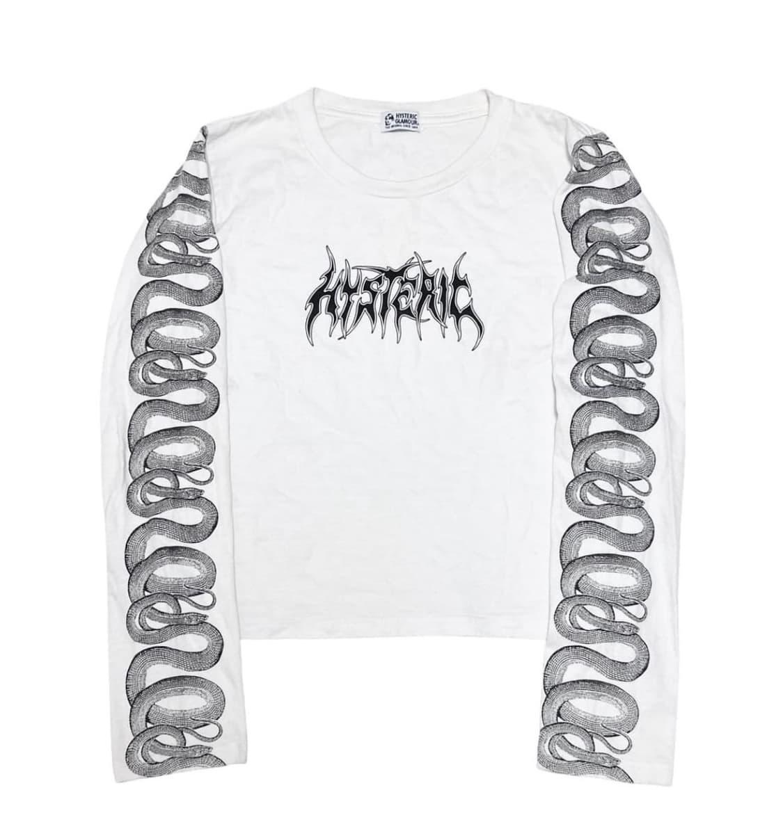 Hysteric glamour 스네이크 루프 롱슬리브 화이트  상품이미지3