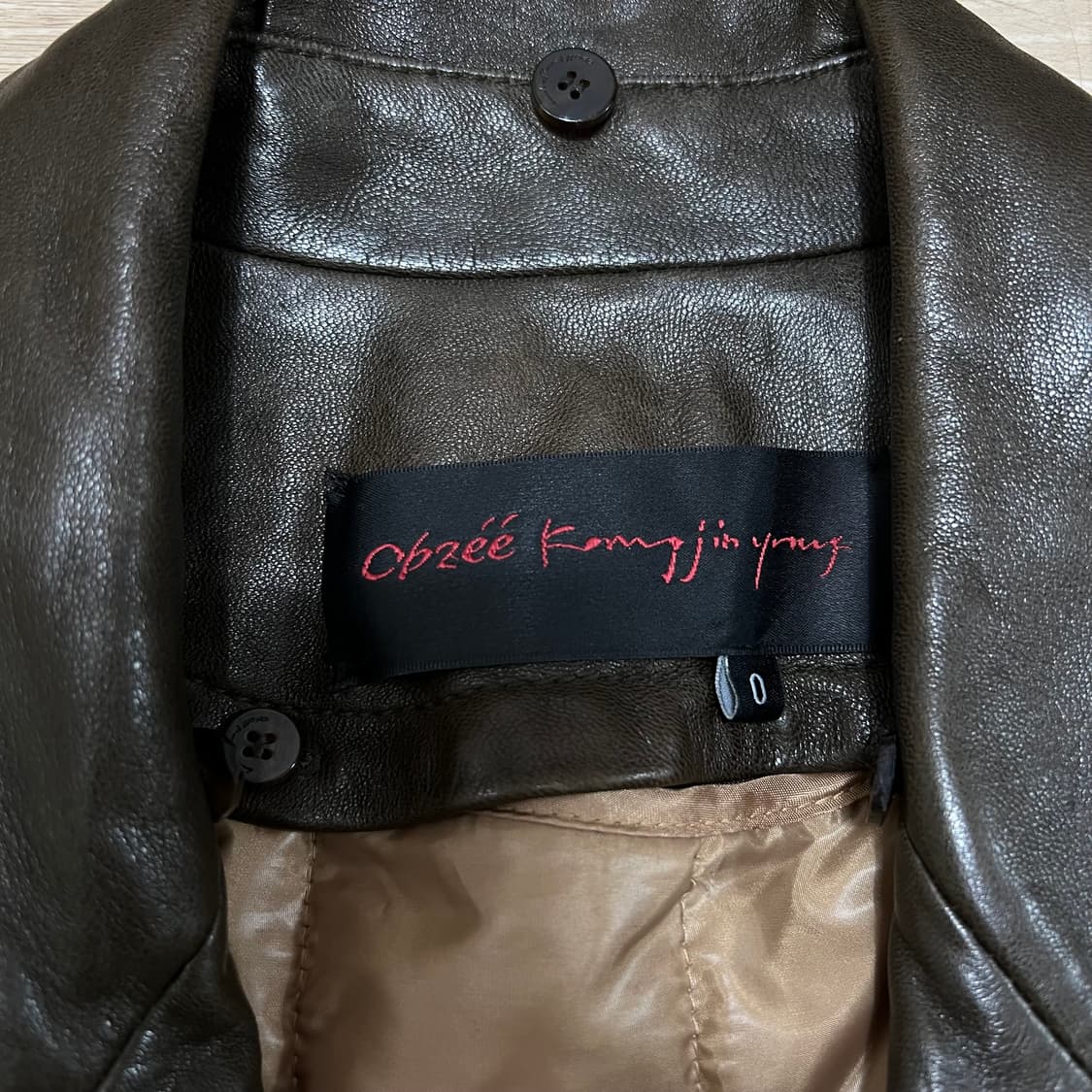 오브제 여성 내피 램스킨 양가죽 롱코트 [다크 브라운] 44 상품이미지4