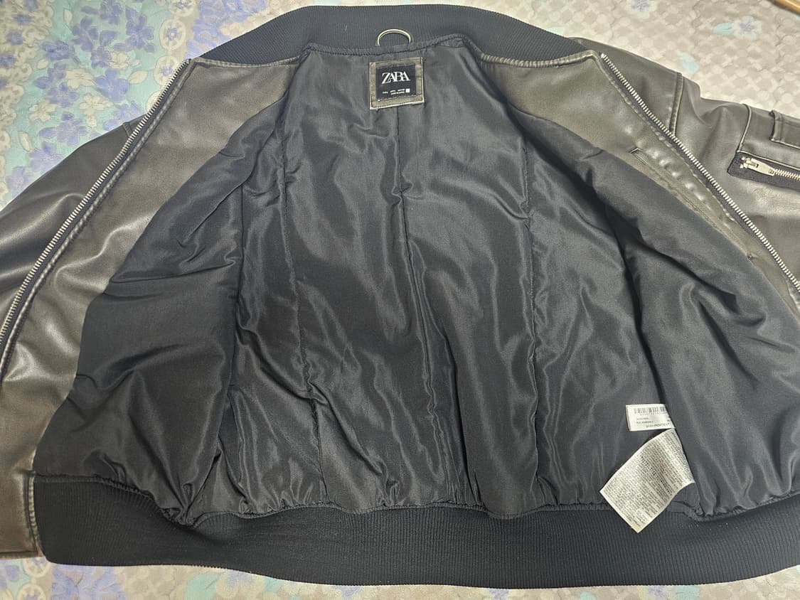 자라 남성 빈티지 가죽자켓 110 상품이미지6