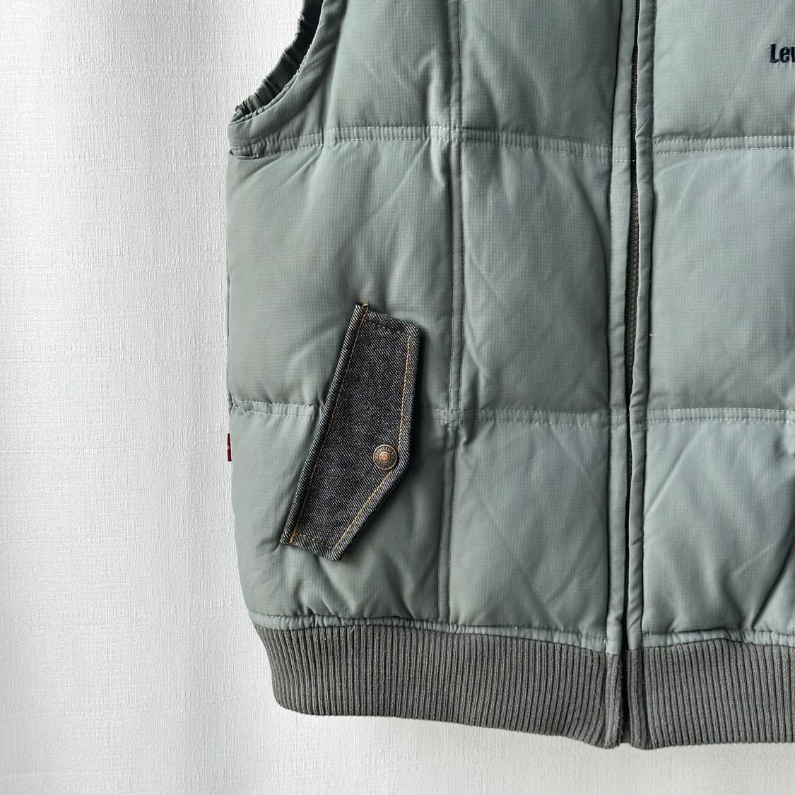 리바이스 레드탭 데님 배색 다운 베스트 16 상품이미지3