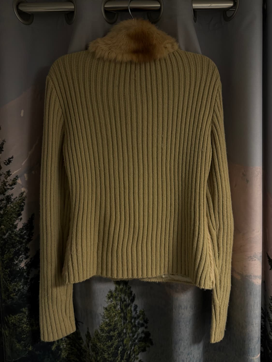 vintage 퍼 니트집업 자켓 상품이미지2