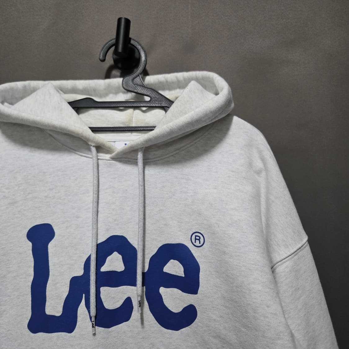 LEE 맨투맨 후드티 회색 상품이미지2