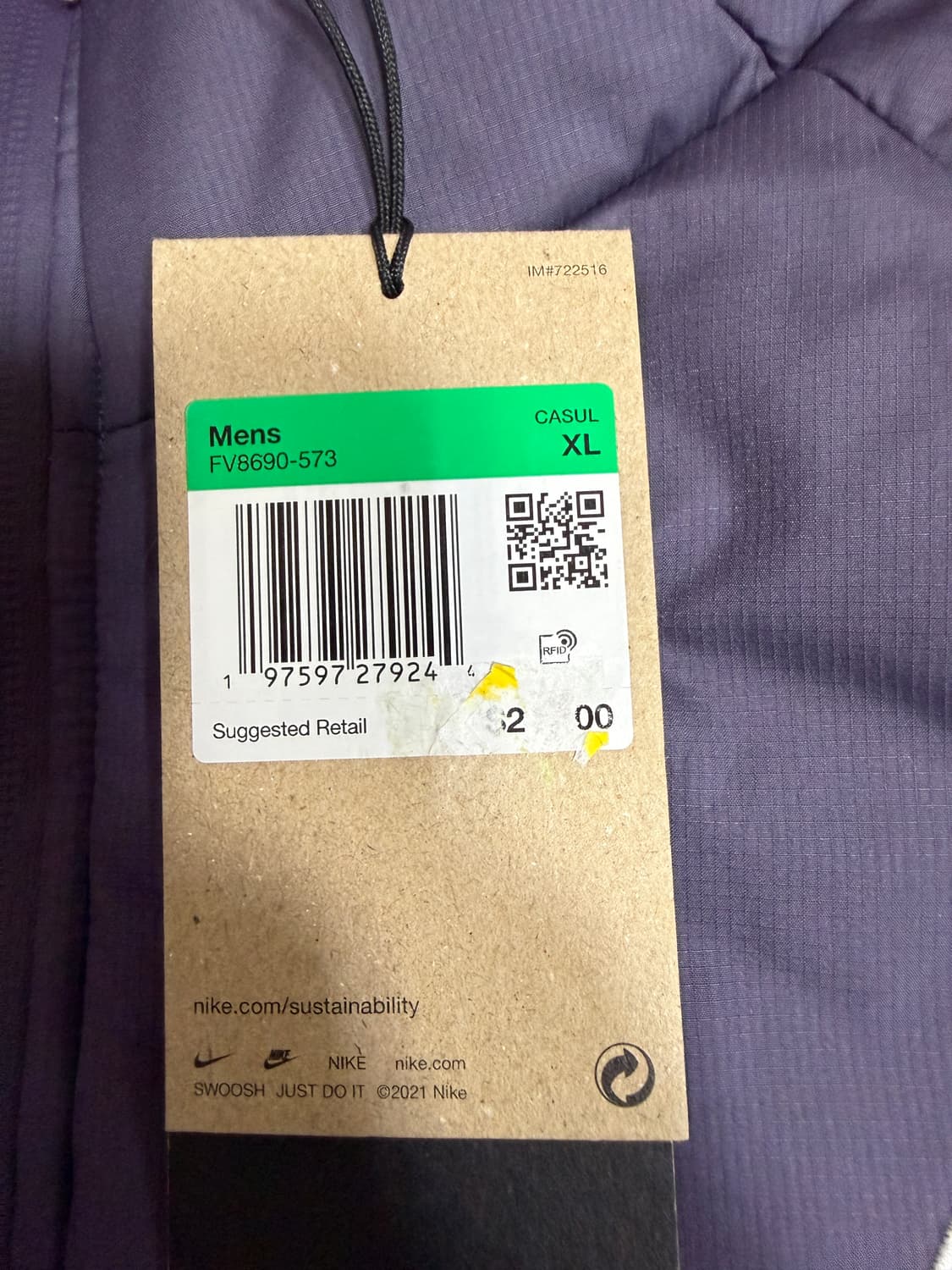 [XL] 나이키 acg 로프 드 도프 프리마로프트 써마핏 자켓 상품이미지2