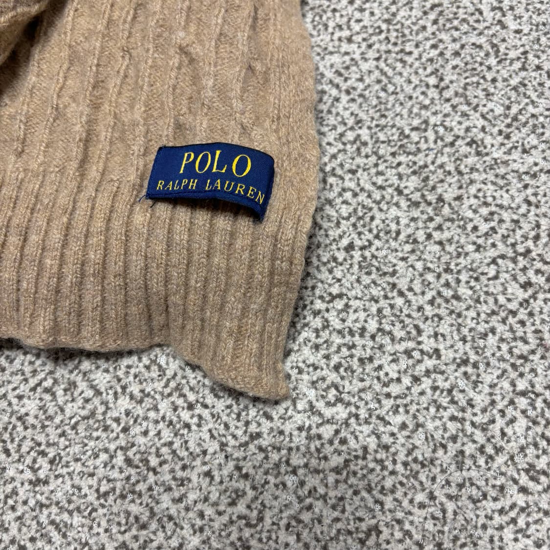 [택포,울] 폴로 랄프로렌 꽈배기 케이블 머플러 목도리 [A] 상품이미지4