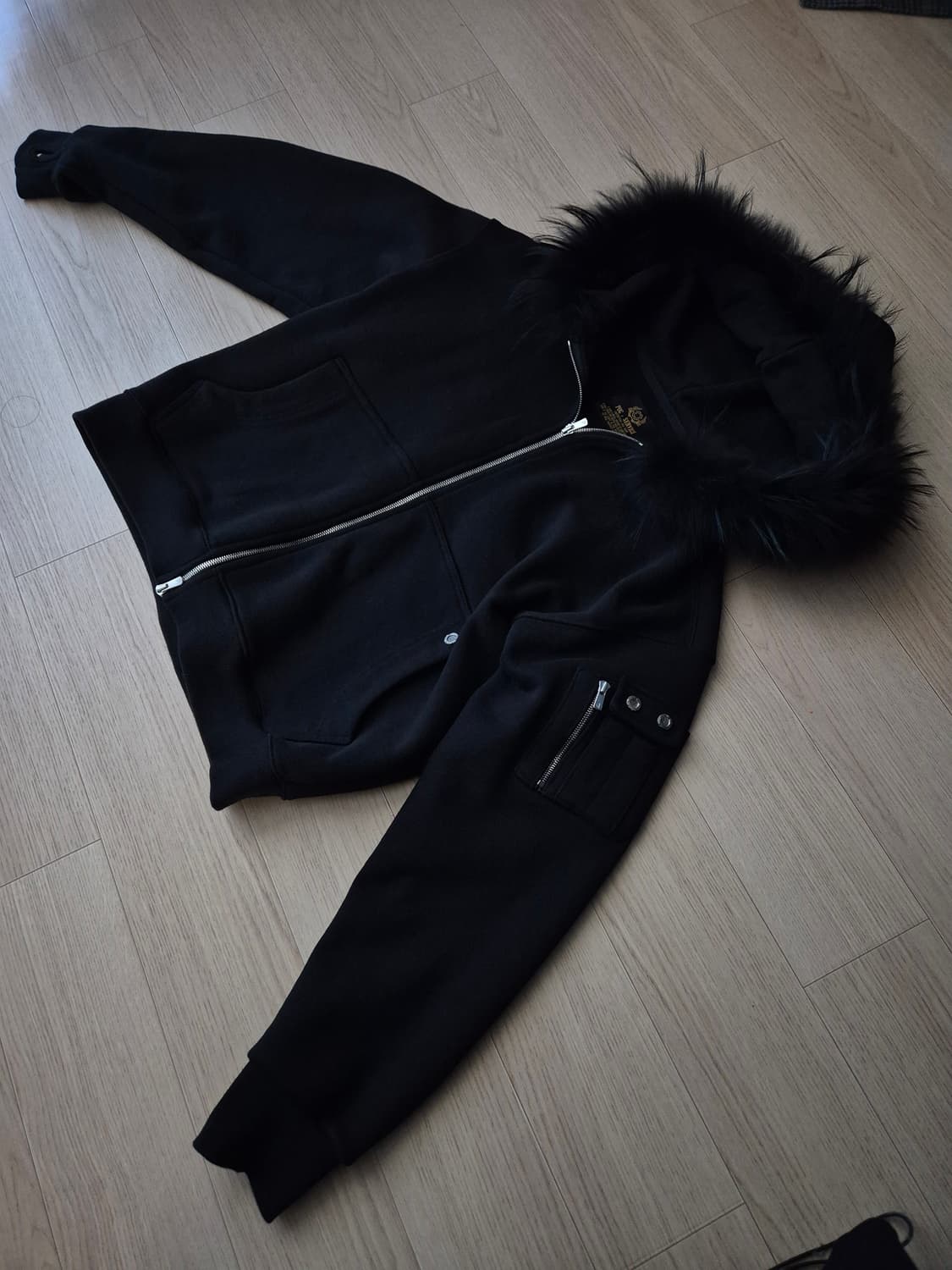 [초판] 포그서비스 N2B 라쿤 퍼 후드집업 상품이미지1