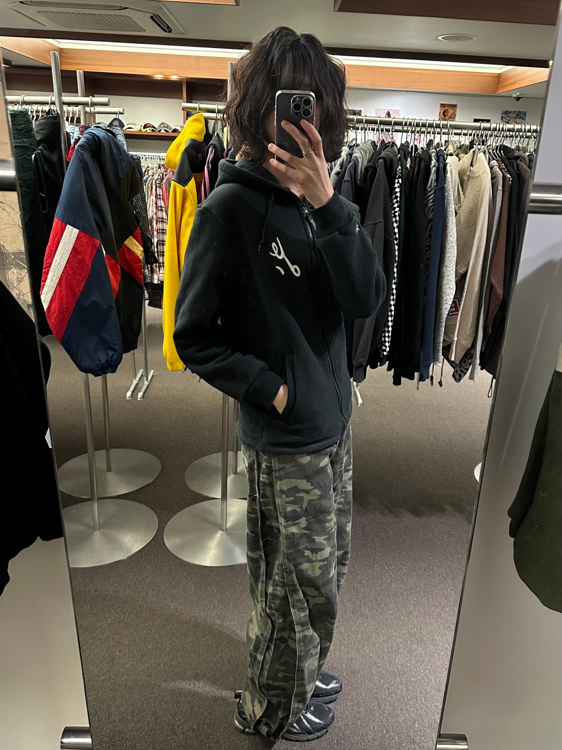 M)Low Rider 90s 빈티지 우라하라 플리스 후드집업 상품이미지1