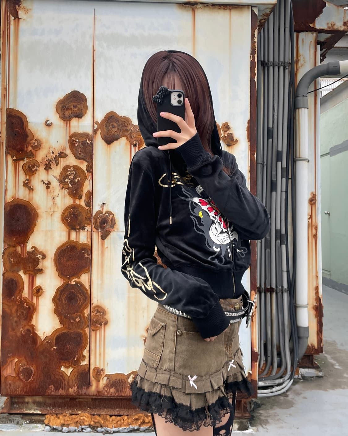 🎸Ed Hardy 블랙 프린팅 후디🎸 상품이미지2