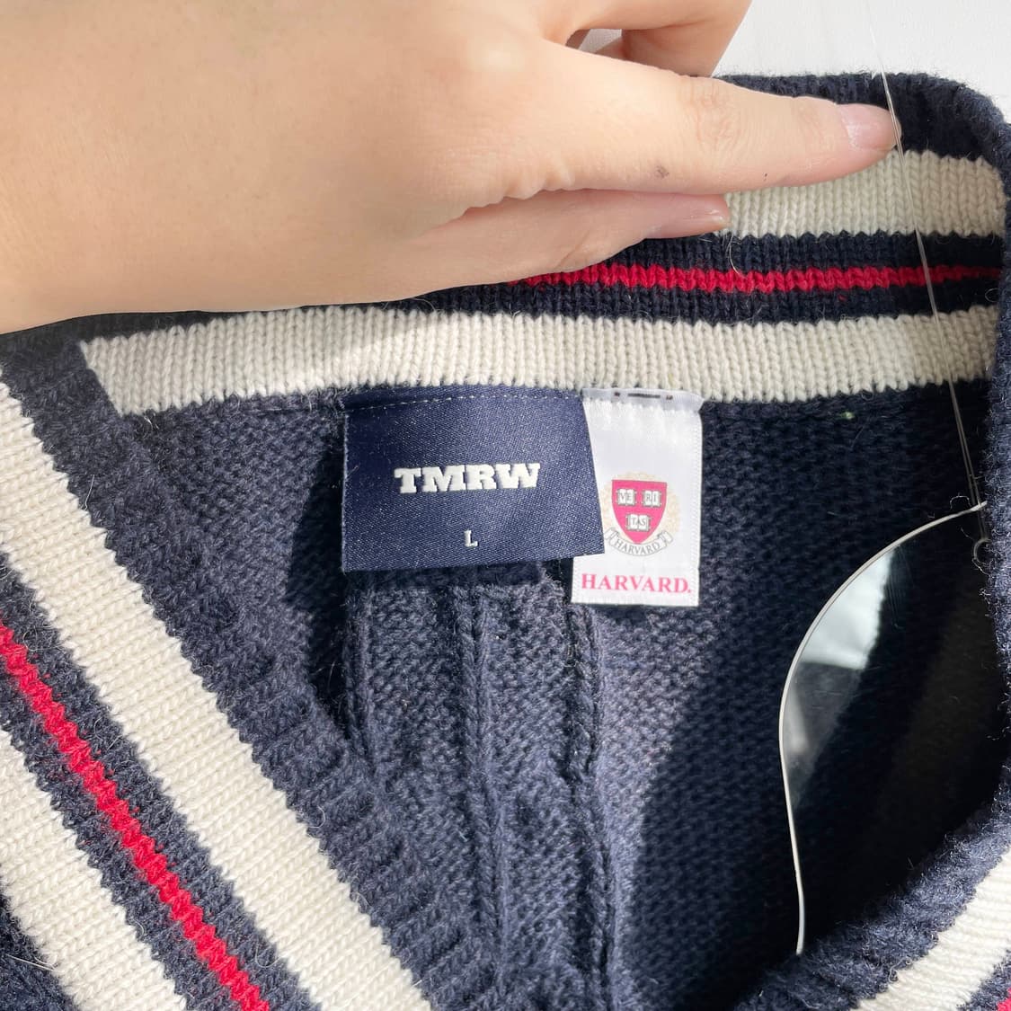 C1 TMRW 니트 조끼 100사이즈 상품이미지5