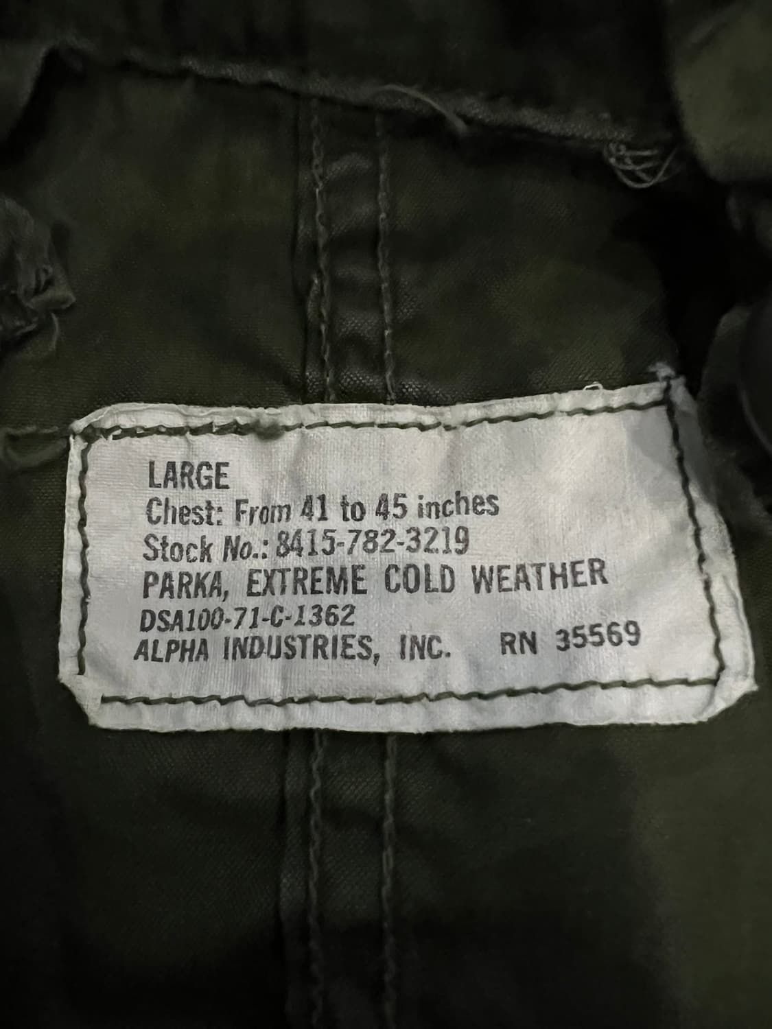 (L) M65 피쉬테일 오리지널 개파카 은지퍼 상품이미지4