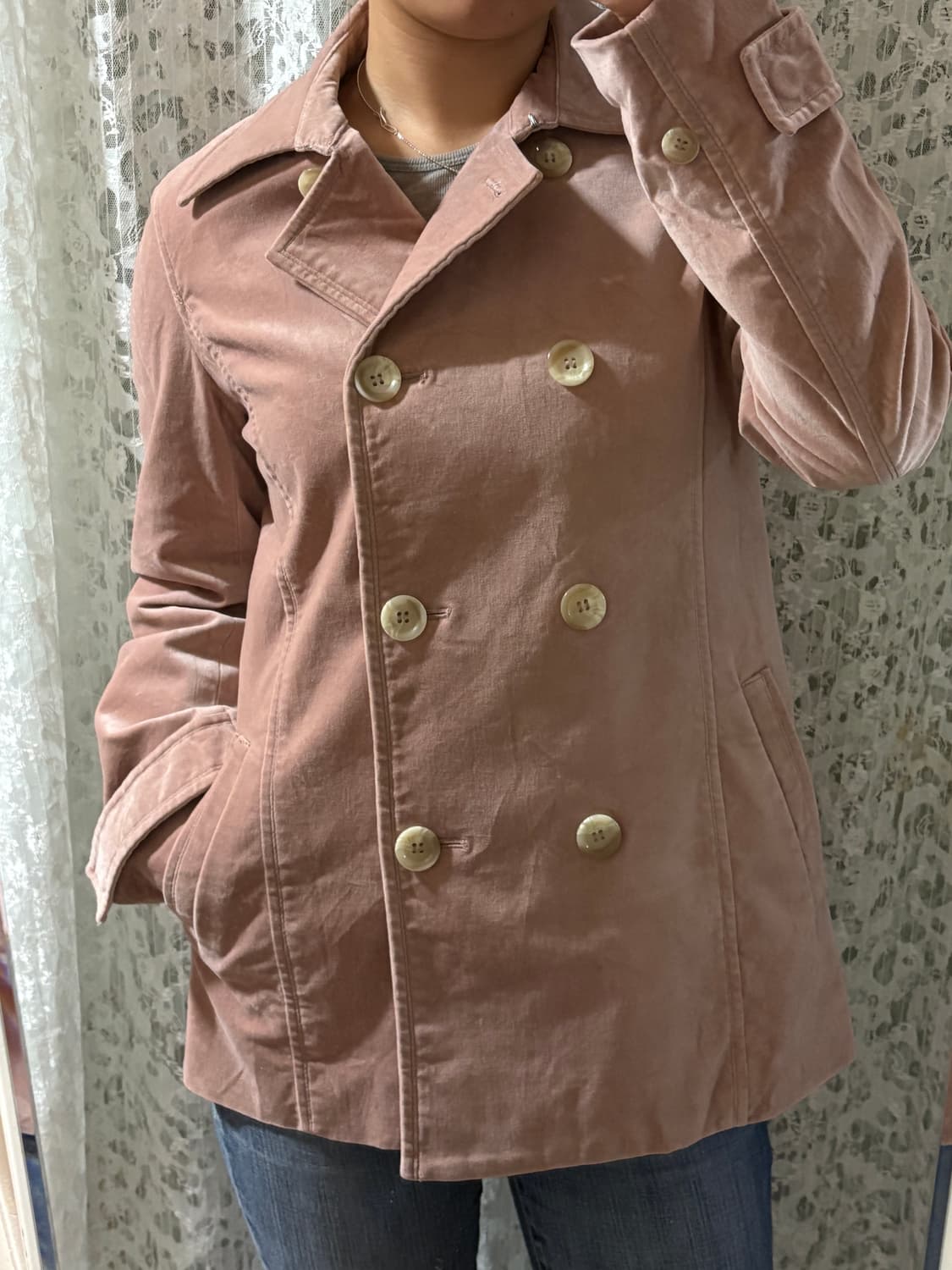 Pink velvet jacket 상품이미지5